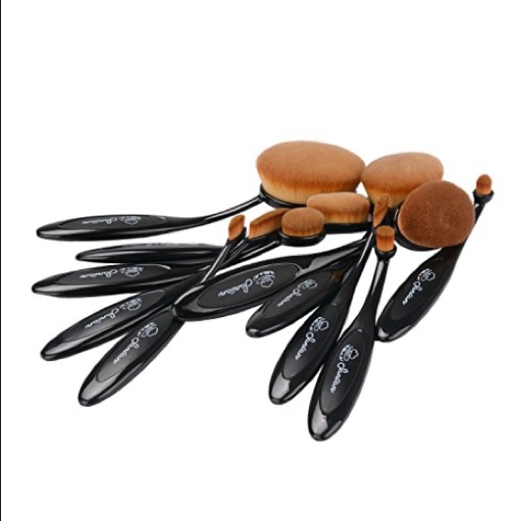 NWT 10 PROFESSIONAL MAKEUP BRUSH SET NEW I A  BOX - Picture 6 of 8